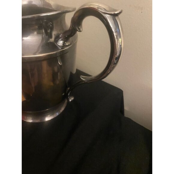 Vintage Poole Silver Co. EPNS Water Pitcher Ice Lip Baluster Ewer Victorian Revi - Picture 3 of 8